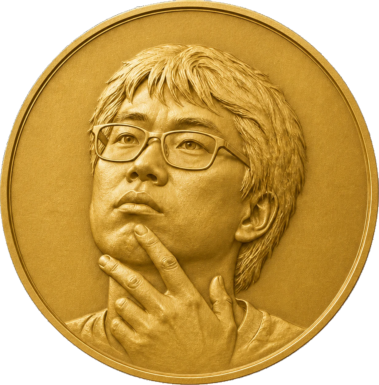 Front and reverse designs of the Ding Prize medal.